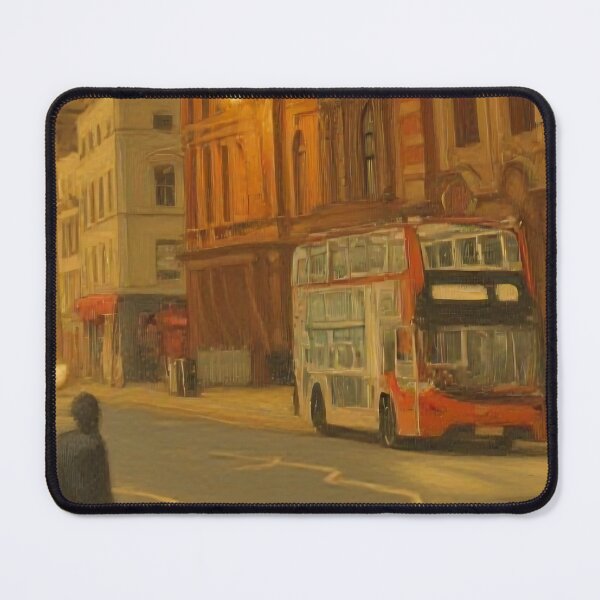 Item preview, Red Double Decker Bus on Bishopsgate London at Night. designed and sold by TirConnaill.