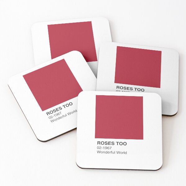 Item preview, Wonderful World Collection (No.2 of 4) Song Red Colour Swatch - White Border designed and sold by The Colourful Game.