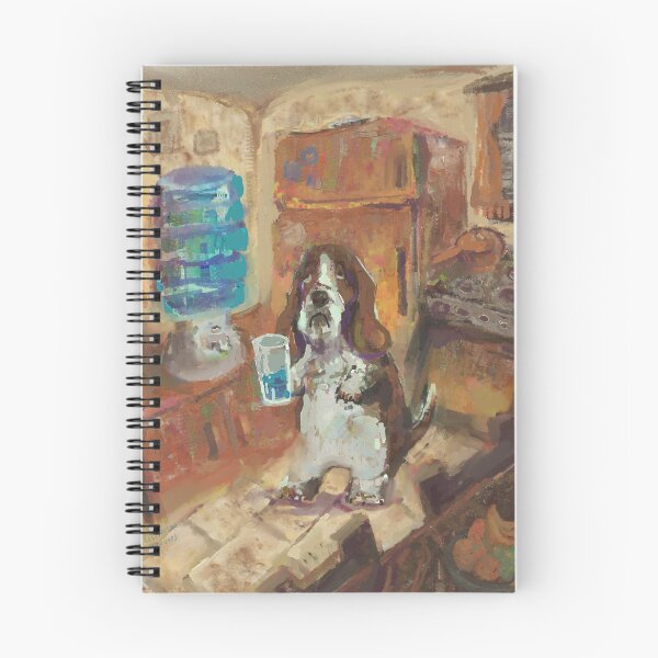 Item preview, Basset Hound hydrating, perhaps to cry later. designed and sold by guilhernunes.