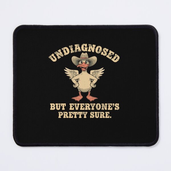 Item preview, Undiagnosed But Everyone's Pretty Sure Funny Quirky Sarcasm Humor designed and sold by RetroMini2026.