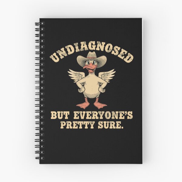 Item preview, Undiagnosed But Everyone's Pretty Sure Funny Quirky Sarcasm Humor designed and sold by RetroMini2026.