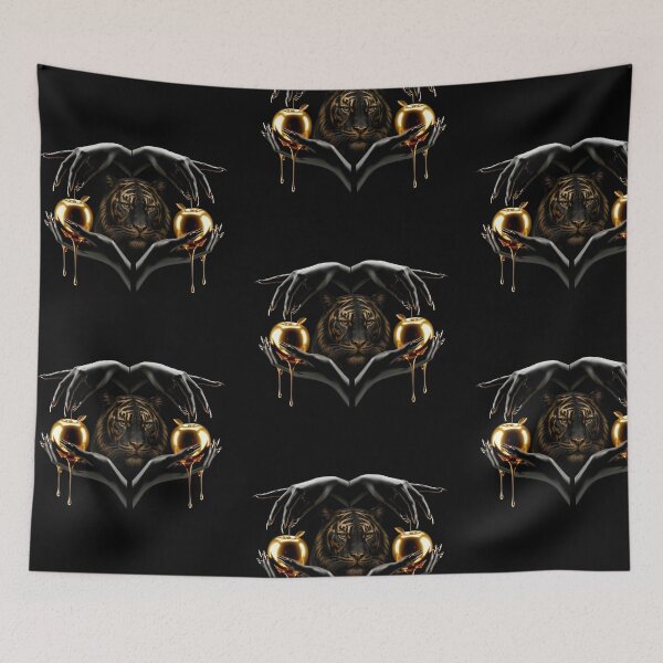 Item preview, Tigre, manzanas y manos oscuras designed and sold by A touch of creativity.