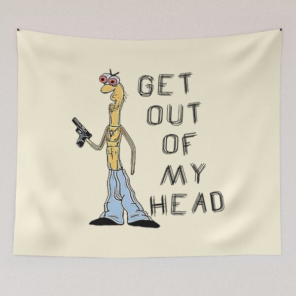 Item preview, Get Out Of My Head - Funny  Smiling Friends Dj Spit Meme designed and sold by Mado Shop.