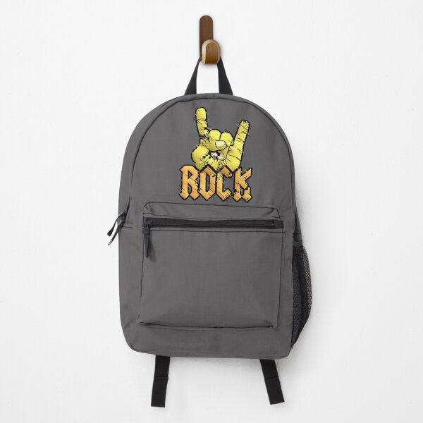 Item preview, ROCK Horns Hand Gold Metal Vintage designed and sold by AstronautMerch.