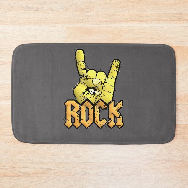 Item preview, ROCK Horns Hand Gold Metal Vintage designed and sold by AstronautMerch.