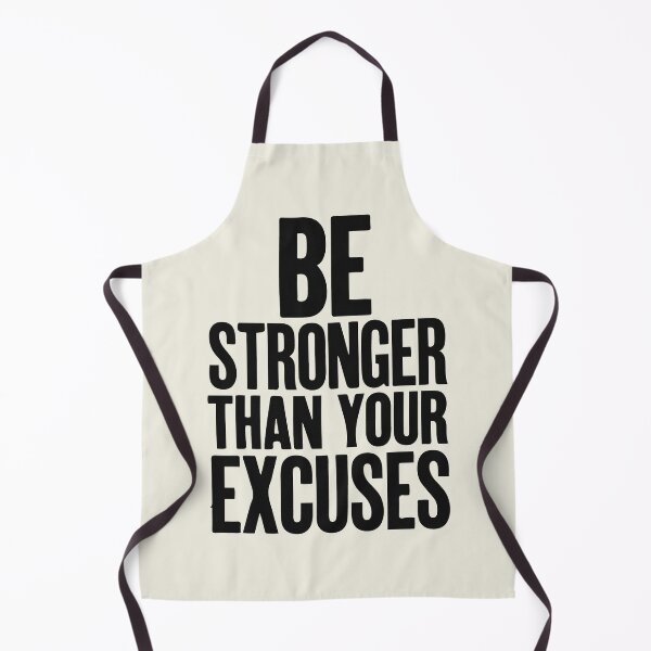 Item preview, Be Stronger Than Your Excuses Poster Bold Motivational Typography designed and sold by AtonuHaque.
