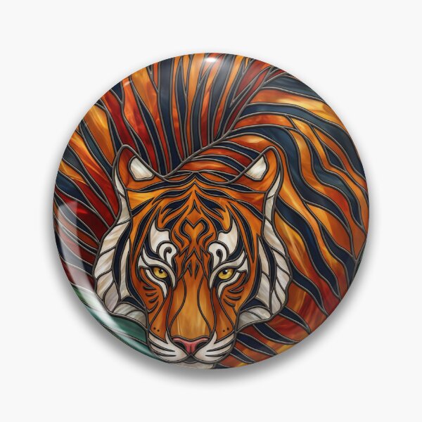 Item preview, Stained Glass Tiger designed and sold by RedemptionTees.