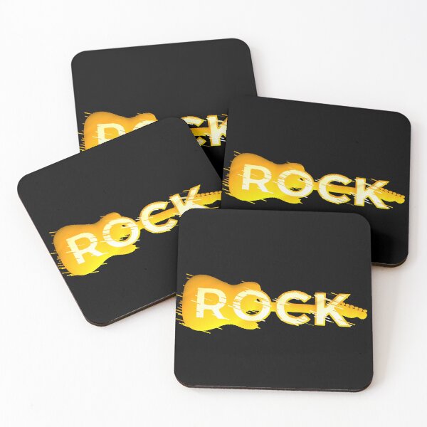 Item preview, ROCK Yellow Electric Guitar Movement designed and sold by AstronautMerch.