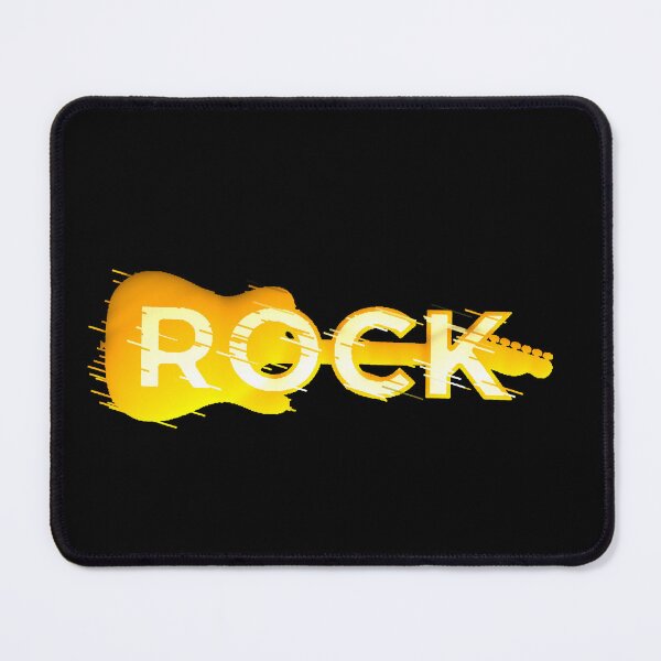Item preview, ROCK Yellow Electric Guitar Movement designed and sold by AstronautMerch.