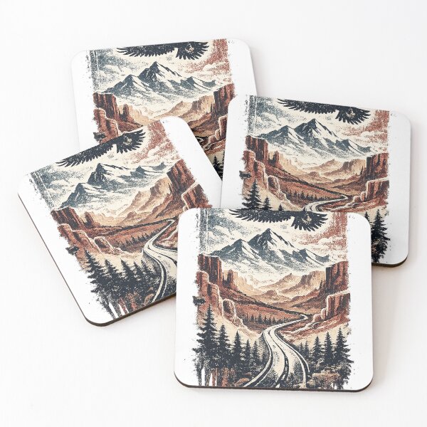 Item preview, Majestic Eagle Over Wilderness Flag designed and sold by CuboBisiani virtual creative design.