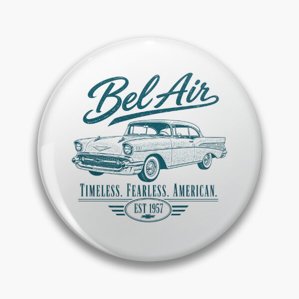 Item preview, Chevy Bel Air 1957 Vintage Classic Car Art Print designed and sold by NullSpacePrints.
