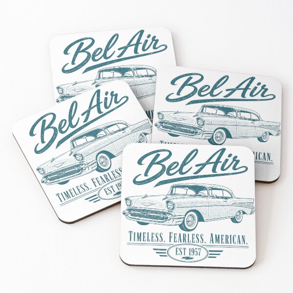 Item preview, Chevy Bel Air 1957 Vintage Classic Car Art Print designed and sold by NullSpacePrints.