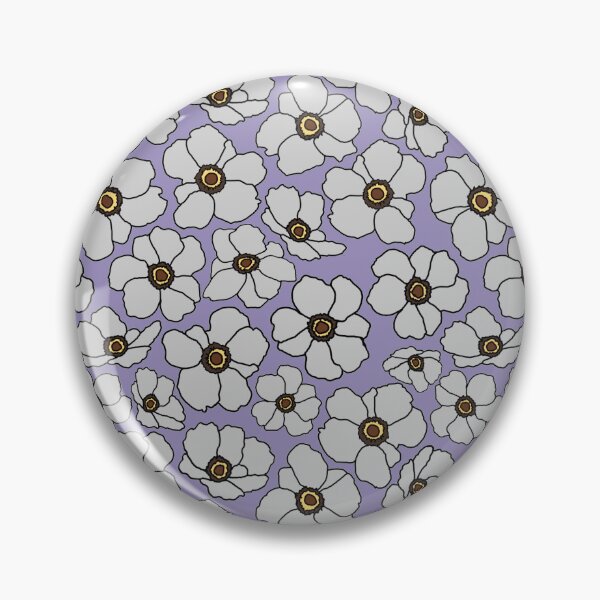 Item preview, Modern Poppy Flowers On Lavender  designed and sold by Phat Dog Designs .