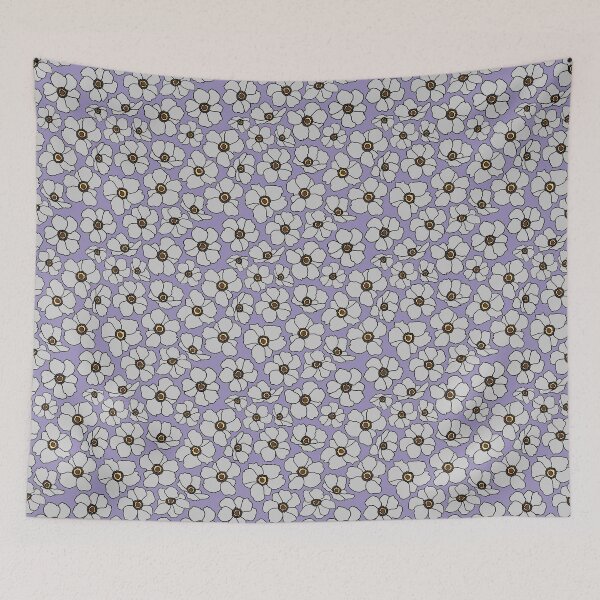 Item preview, Modern Poppy Flowers On Lavender  designed and sold by Phat Dog Designs .