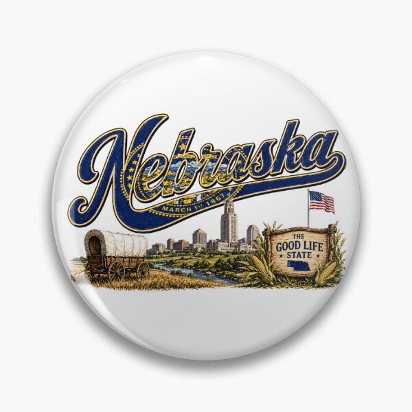 Item preview, NEBRASKA2 Flag Letterings america designed and sold by LIOKING333.