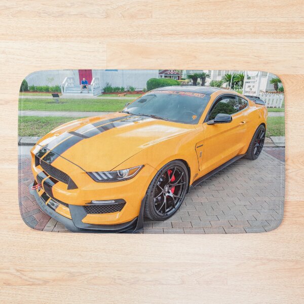 Item preview, 2020 Ford Shelby Mustang GT350 Twister Orange Muscle Car 3/4 Profile Art designed and sold by RichFrancoCars.