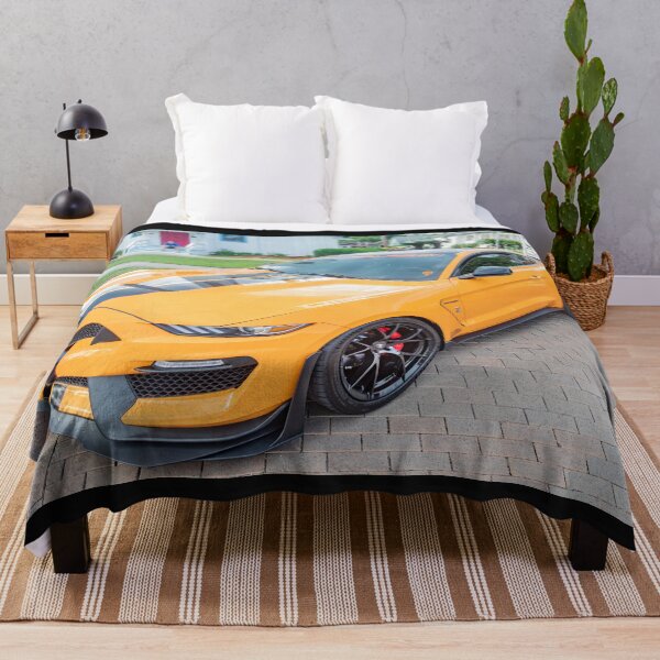 Item preview, 2020 Ford Shelby Mustang GT350 Twister Orange Muscle Car 3/4 Profile Art designed and sold by RichFrancoCars.