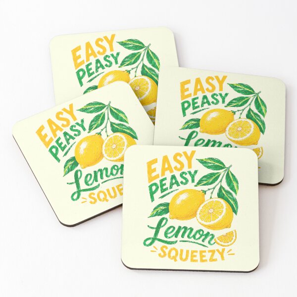 Item preview, Easy Peasy Demons Squeezy | Funny Lemon Watercolor Illustration designed and sold by Islabonita..