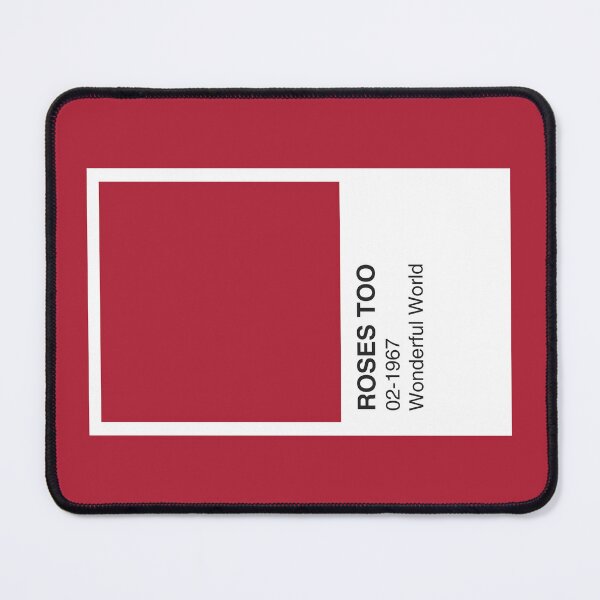 Item preview, Wonderful World Collection (No.2 of 4) Song Red Colour Swatch - Red Border designed and sold by The Colourful Game.