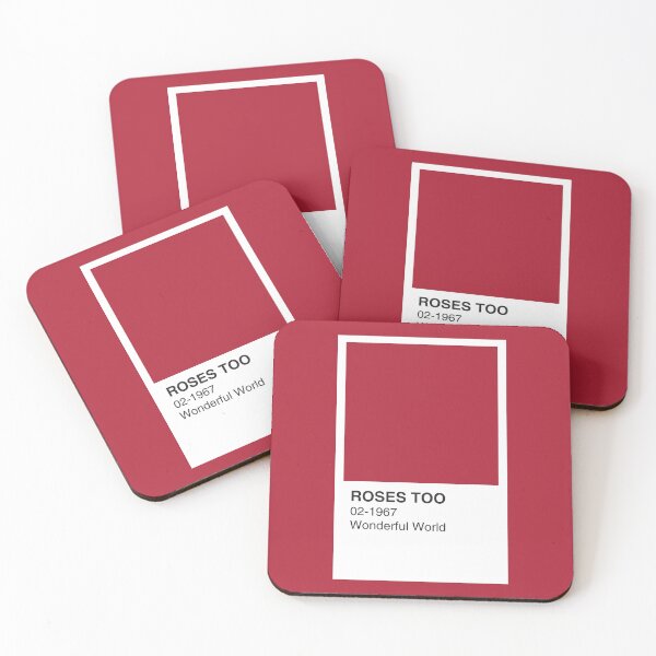 Item preview, Wonderful World Collection (No.2 of 4) Song Red Colour Swatch - Red Border designed and sold by The Colourful Game.