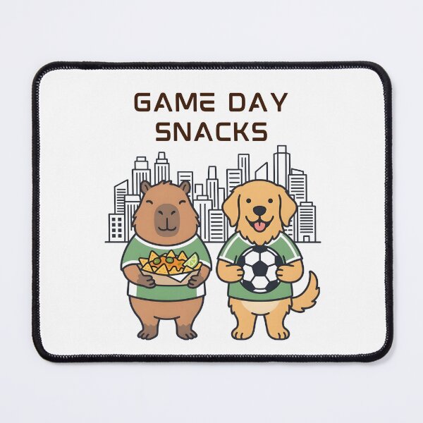 Item preview, Copy of Capybara Dog Game Day Snacks Soccer Fan Funny Gift designed and sold by laughingshirts.