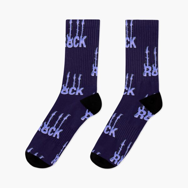 Item preview, ROCK Electric Guitar Lilac Typography designed and sold by AstronautMerch.
