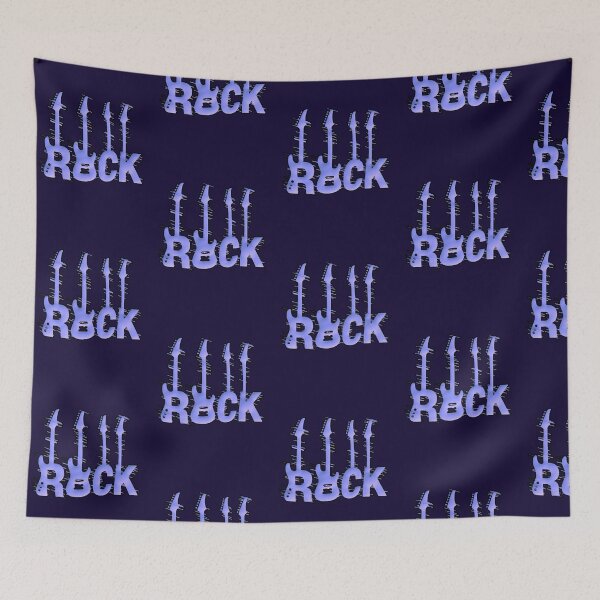 Item preview, ROCK Electric Guitar Lilac Typography designed and sold by AstronautMerch.