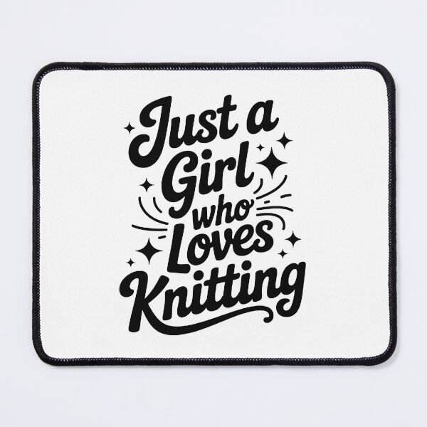 Item preview, just a girl who loves knitting designed and sold by jkrphoto.