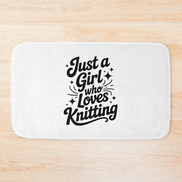 Item preview, just a girl who loves knitting designed and sold by jkrphoto.