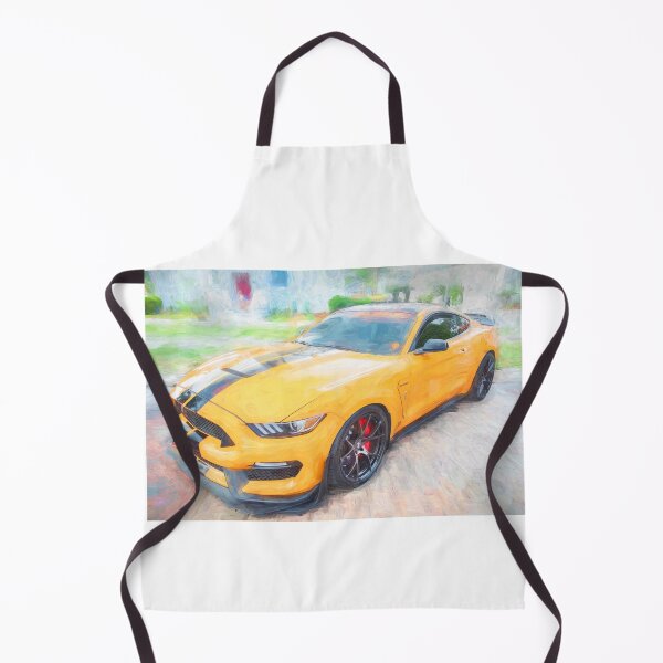 Item preview, 2020 Ford Shelby Mustang GT350 Twister Orange Muscle Car 3/4 Profile Art designed and sold by RichFrancoCars.