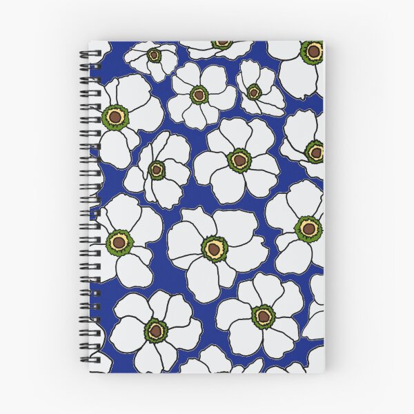 Item preview, Modern Poppy Flowers On Cobalt Blue designed and sold by Phat Dog Designs .