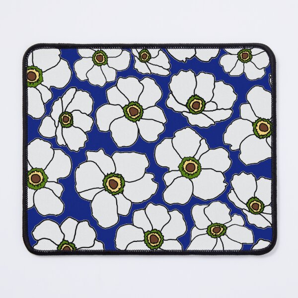 Item preview, Modern Poppy Flowers On Cobalt Blue designed and sold by Phat Dog Designs .