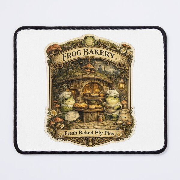 Item preview, Frog Bakery | Fresh Baked Fly Pies | Whimsical Cottagecore Frog Bakery Illustration designed and sold by MrDev.