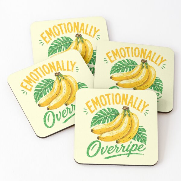 Item preview, Emotionally Overripe Banana | Funny Tropical Watercolor Illustration designed and sold by Islabonita..