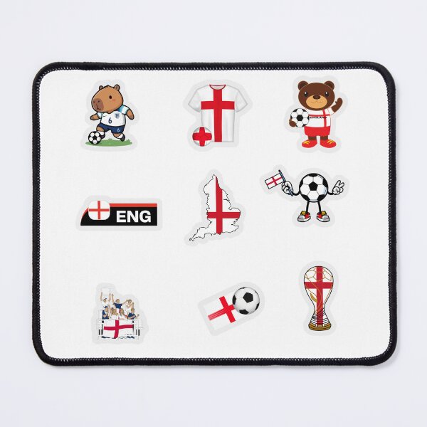 Item preview, England Football Fan Sticker Sheet Collection designed and sold by KAWAII STUDIO NB.
