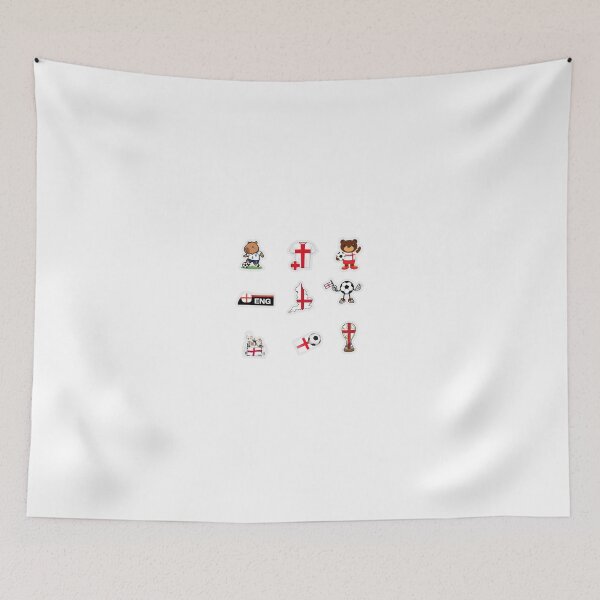 Item preview, England Football Fan Sticker Sheet Collection designed and sold by KAWAII STUDIO NB.