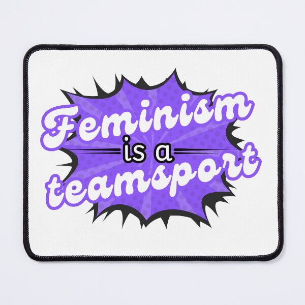 Item preview, Feminism is a teamsport! Purple designed and sold by Cages or Wings.
