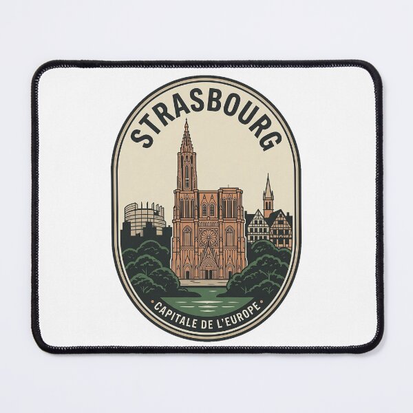 Item preview, Vintage Strasbourg France Cathedral Travel Badge designed and sold by k3rstman1.