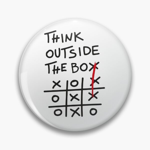 Item preview, Think Outside The Box Tic-Tac-Toe - Creative Mindset Art designed and sold by gokhanuzen.