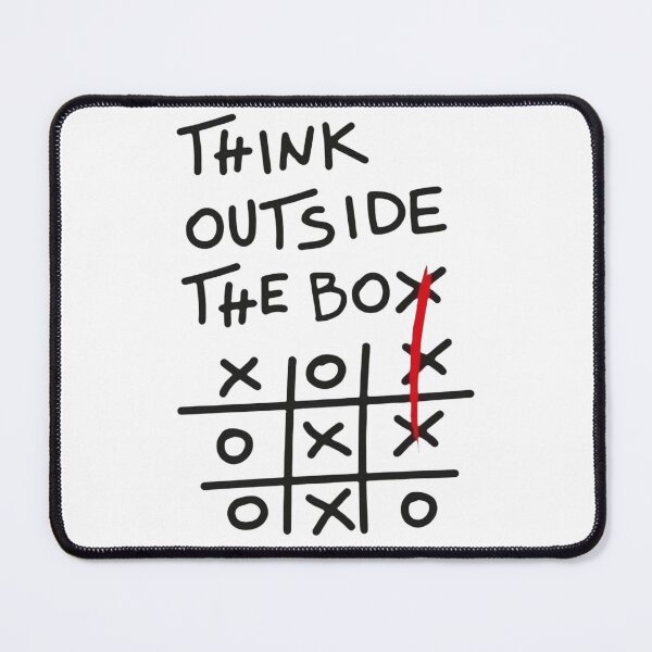 Item preview, Think Outside The Box Tic-Tac-Toe - Creative Mindset Art designed and sold by gokhanuzen.