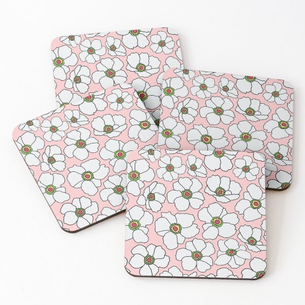 Item preview, Modern Poppy Flowers On Pink designed and sold by Phat Dog Designs .