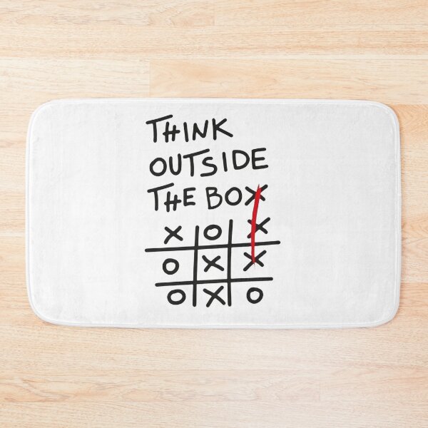 Item preview, Think Outside The Box Tic-Tac-Toe - Creative Mindset Art designed and sold by gokhanuzen.