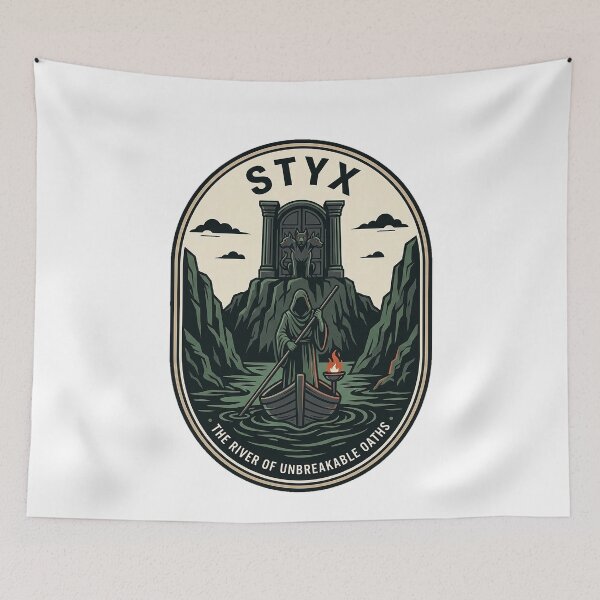 Item preview, Charon Ferryman River Styx Cerberus Greek Mythology designed and sold by k3rstman1.