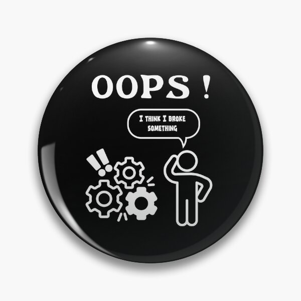 Item preview,  Oops I Think I Broke Something IT Humour-white designed and sold by DPL1993.