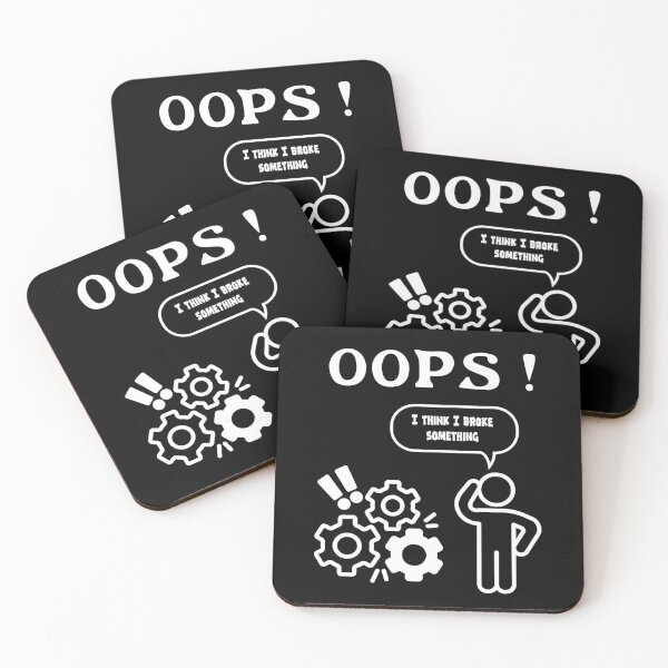 Item preview,  Oops I Think I Broke Something IT Humour-white designed and sold by DPlab.