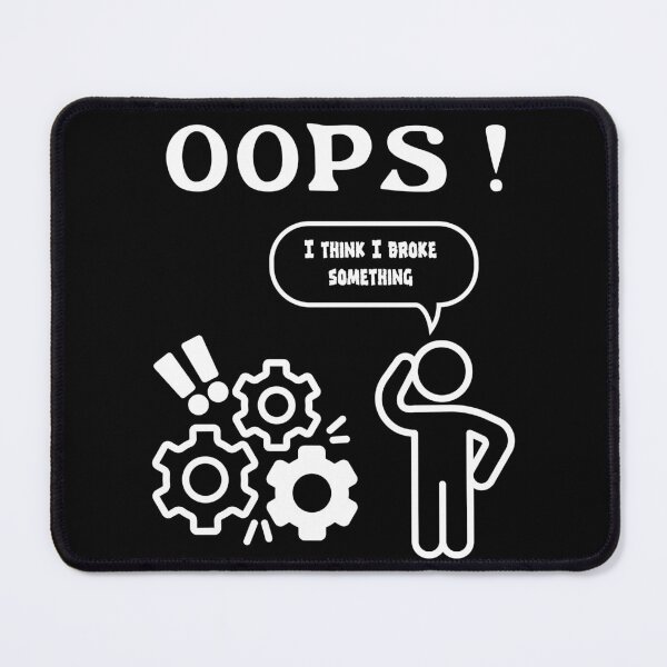 Item preview, Oops I Think I Broke Something IT Humour-white designed and sold by DPL1993.