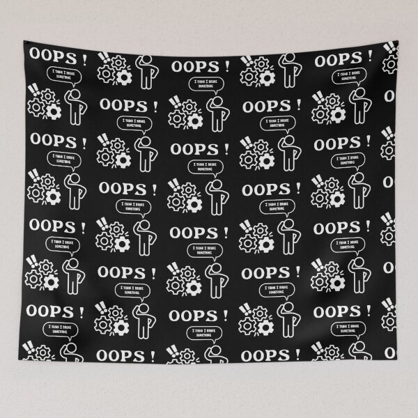 Item preview,  Oops I Think I Broke Something IT Humour-white designed and sold by DPL1993.