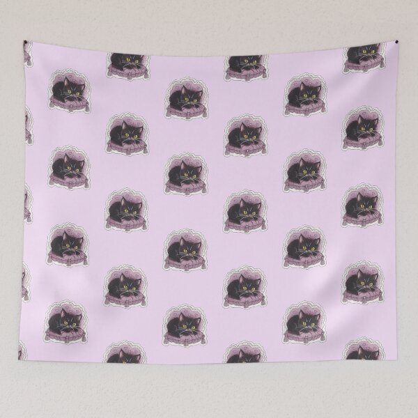 Item preview, Cooshie Kitty — Cute Hand Drawn Gothic Cat Art designed and sold by Darkfully-Done.