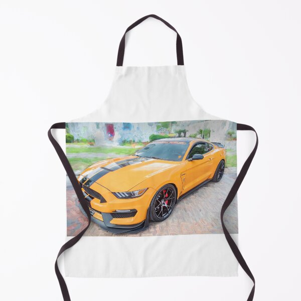 Item preview, 2020 Ford Shelby Mustang GT350 Twister Orange Muscle Car 3/4 Profile Art designed and sold by RichFrancoCars.