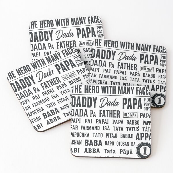 Item preview, Papá: héroe con muchas caras - Día del Padre - Papá, Papa, Appa, Pops, anciano, héroe designed and sold by 111Infiniteone.